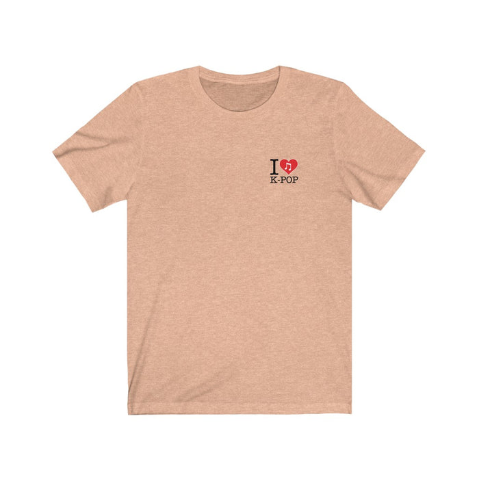 I Love Kpop Badge Unisex T-Shirt - Kpopshop