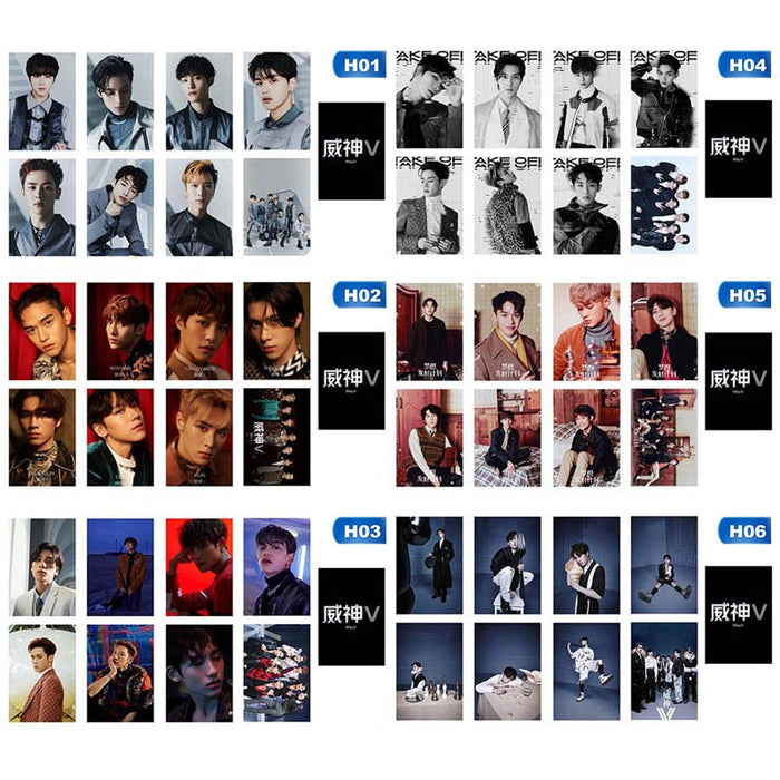 8pcs/set Kpop NCT WAYV Photo Stikcy Card Winwin Lucas Crystal Card Sticker Ten Debut Photocard Sticker