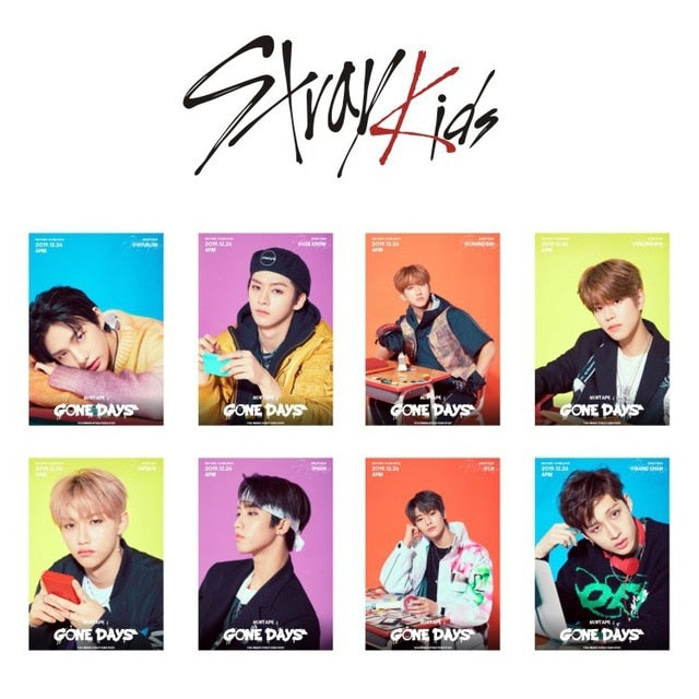 8pcs/set Stray Kids Photocard For fans collection New Album photo card K-pop straykids lomo cards high quality kpop supplies