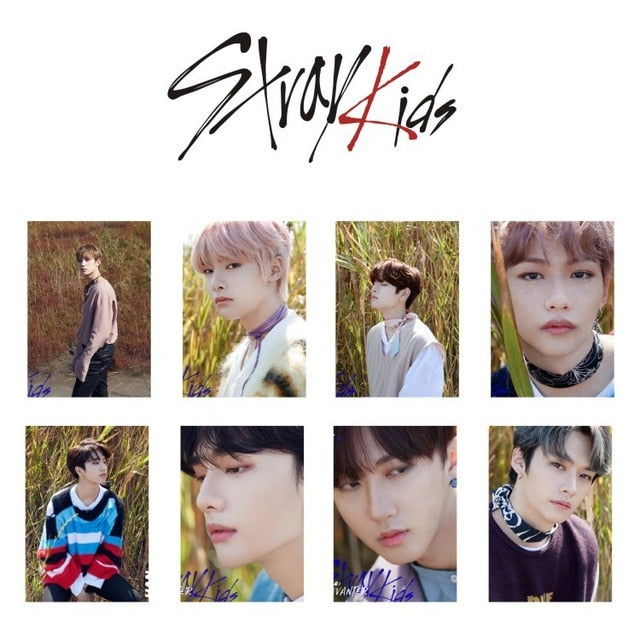 8pcs/set Stray Kids Photocard For fans collection New Album photo card K-pop straykids lomo cards high quality kpop supplies