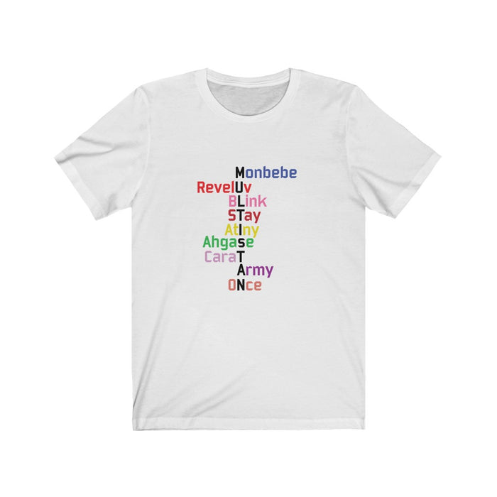 Monbebe Reveluv Blink Atlny Agase Cara Army Once T-Shirt - Trendy Kpop T-shirts - Kpop Classic T-Shirt