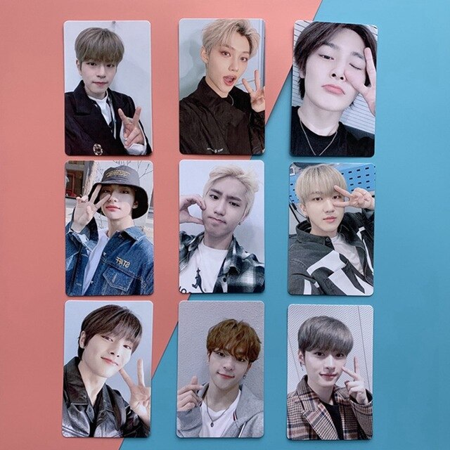 9PCS/Set Kpop Stray Kids Photo Card Yellow Miroh Yellow Wood Album Lomo Card Photocard For Fans Collection Gift