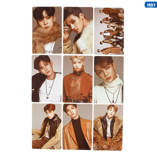9pcs/set Kpop ATEEZ Photocard Postcard TREASURE EP.FIN ALL TO ACTION Album Photo Card ATEEZ KPOP Lomo Cards New Arrivals