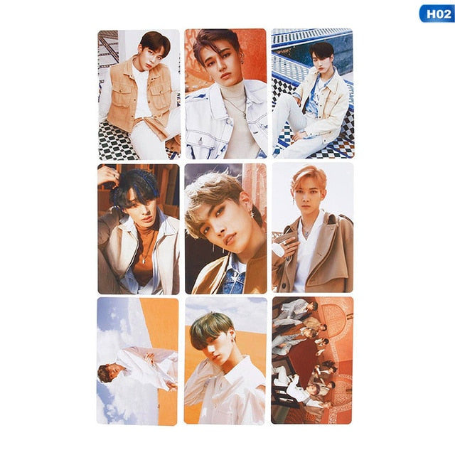 9pcs/set Kpop ATEEZ Photocard Postcard TREASURE EP.FIN ALL TO ACTION Album Photo Card ATEEZ KPOP Lomo Cards New Arrivals