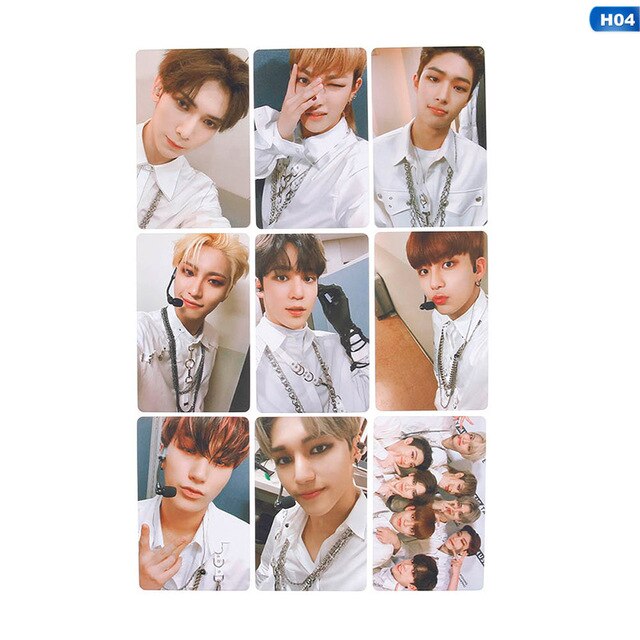 9pcs/set Kpop ATEEZ Photocard Postcard TREASURE EP.FIN ALL TO ACTION Album Photo Card ATEEZ KPOP Lomo Cards New Arrivals