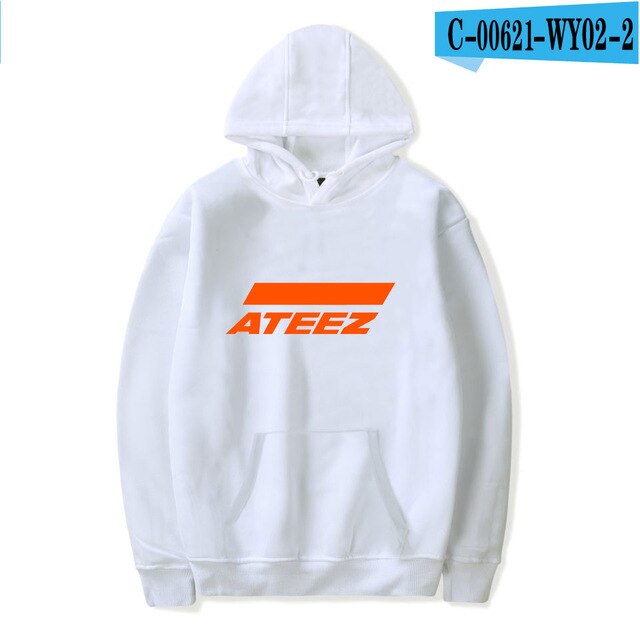ATEEZ Men/women 2021 New Fashion Hip Hop Hoodies High Quality Streetwear Hoodies ATEEZ Men's Sweatshirt Print Casual