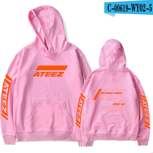 ATEEZ Men/women 2021 New Fashion Hip Hop Hoodies High Quality Streetwear Hoodies ATEEZ Men's Sweatshirt Print Casual