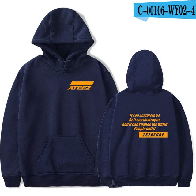 ATEEZ Men/women 2021 New Fashion Hip Hop Hoodies High Quality Streetwear Hoodies ATEEZ Men's Sweatshirt Print Casual