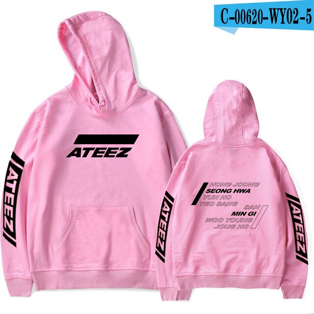 ATEEZ Men/women 2021 New Fashion Hip Hop Hoodies High Quality Streetwear Hoodies ATEEZ Men's Sweatshirt Print Casual
