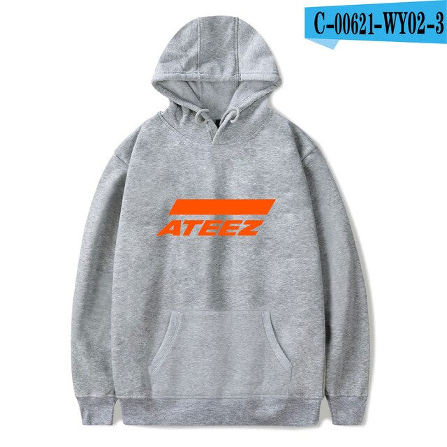 ATEEZ Men/women 2021 New Fashion Hip Hop Hoodies High Quality Streetwear Hoodies ATEEZ Men's Sweatshirt Print Casual