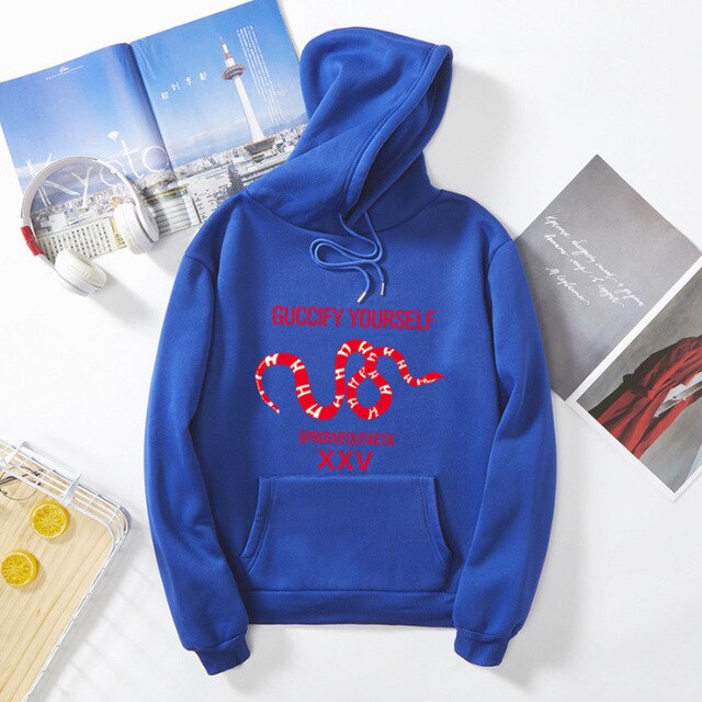 ATEEZ Women Brand Pullover Snake Sweatshirt Korean  Unisex  Hooded - Kpopshop