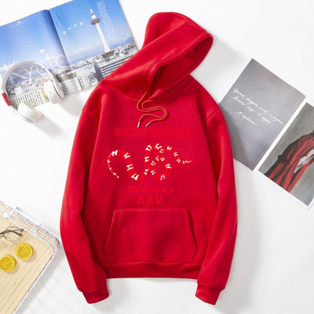ATEEZ Women Brand Pullover Snake Sweatshirt Korean  Unisex  Hooded - Kpopshop