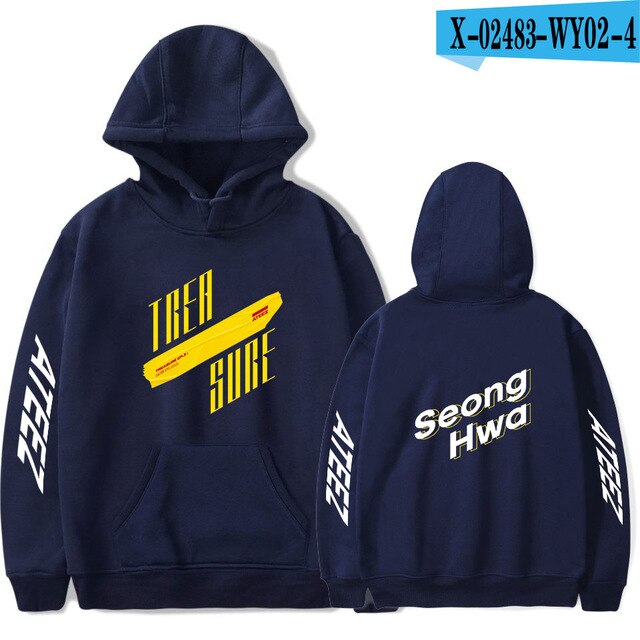 ATEEZ hoodies men/womens sweatshirt autumn winter pop singer ATEEZ Black boy Hoodie sudaderas Jacket winter kpop pullover tops