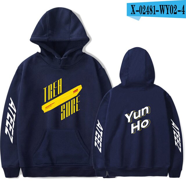 ATEEZ hoodies men/womens sweatshirt autumn winter pop singer ATEEZ Black boy Hoodie sudaderas Jacket winter kpop pullover tops