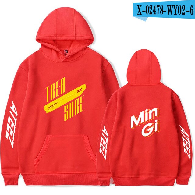 ATEEZ hoodies men/womens sweatshirt autumn winter pop singer ATEEZ Black boy Hoodie sudaderas Jacket winter kpop pullover tops