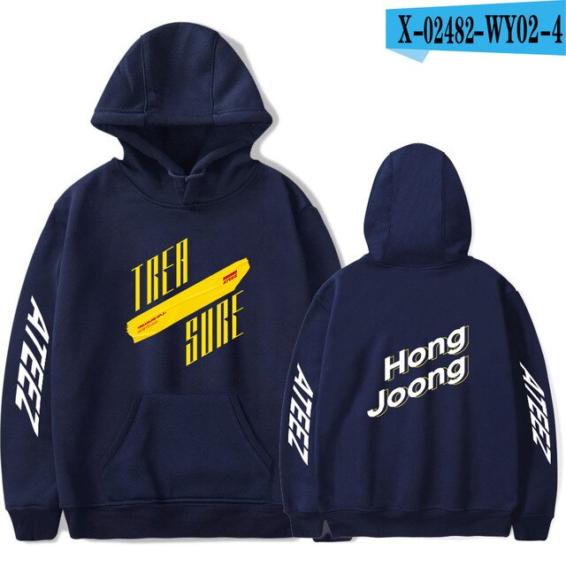 ATEEZ hoodies men/womens sweatshirt autumn winter pop singer ATEEZ Black boy Hoodie sudaderas Jacket winter kpop pullover tops