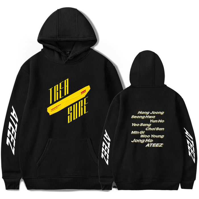 ATEEZ hoodies men/womens sweatshirt autumn winter pop singer ATEEZ Black boy Hoodie sudaderas Jacket winter kpop pullover tops