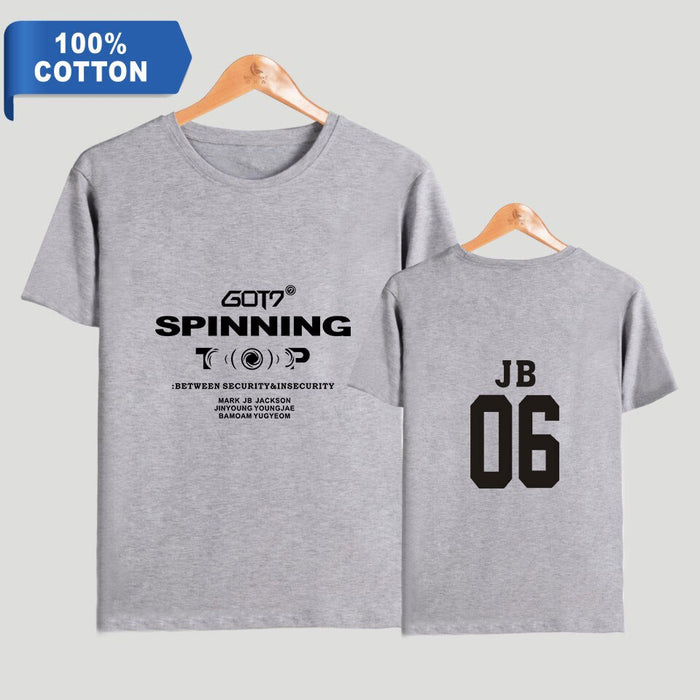 GOT7 Cotton Men's and Women's 2021 Tops Hot Summer Fashion Casual Short Sleeve Beautiful T-Shirt