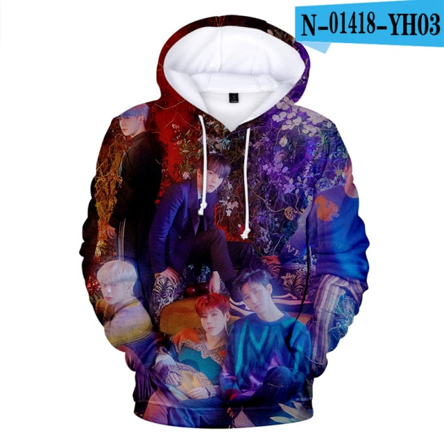 Monsta X 3D Hoodies Men/Women Autumn Fashion Casual Sweatshirts 3D Print Monsta X Men's Hoodie TOP