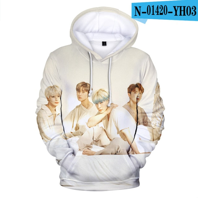 Monsta X 3D Hoodies Men/Women Autumn Fashion Casual Sweatshirts 3D Print Monsta X Men's Hoodie TOP