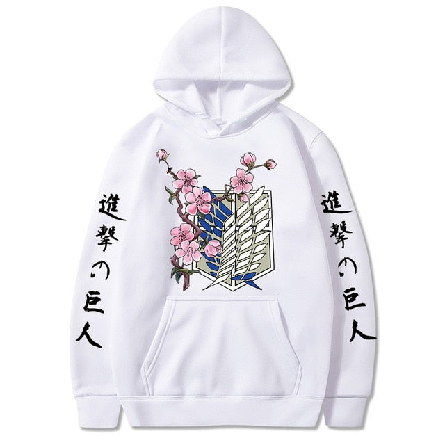 Anime Attack on Titan Printed Long Sleeved Hoodie Men Women Tops