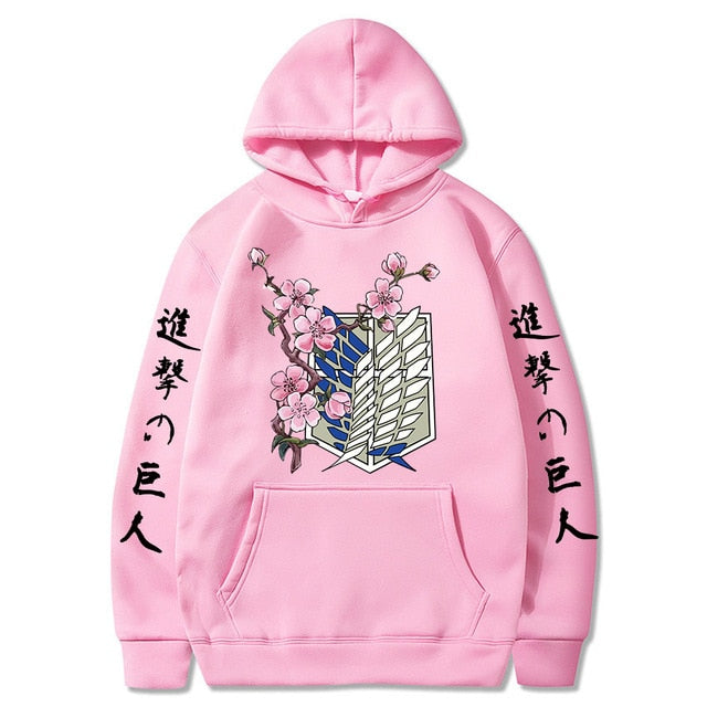 Anime Attack on Titan Printed Long Sleeved Hoodie Men Women Tops
