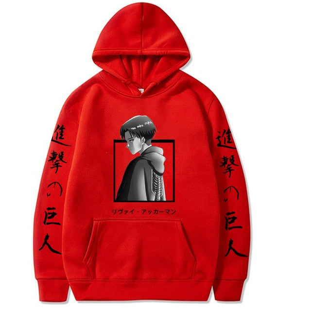 Anime Attack on Titan Pullovers Tops Long Sleeves Hoodie Male