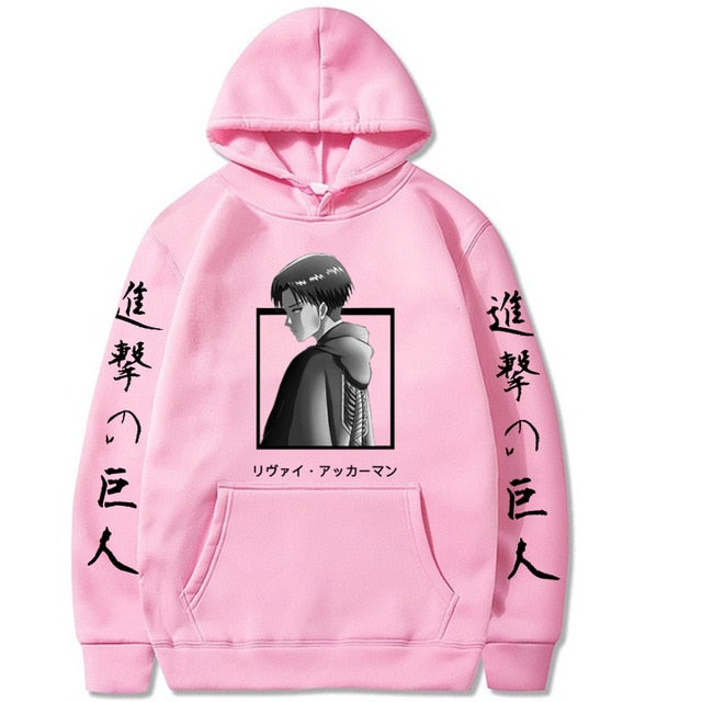 Anime Attack on Titan Pullovers Tops Long Sleeves Hoodie Male