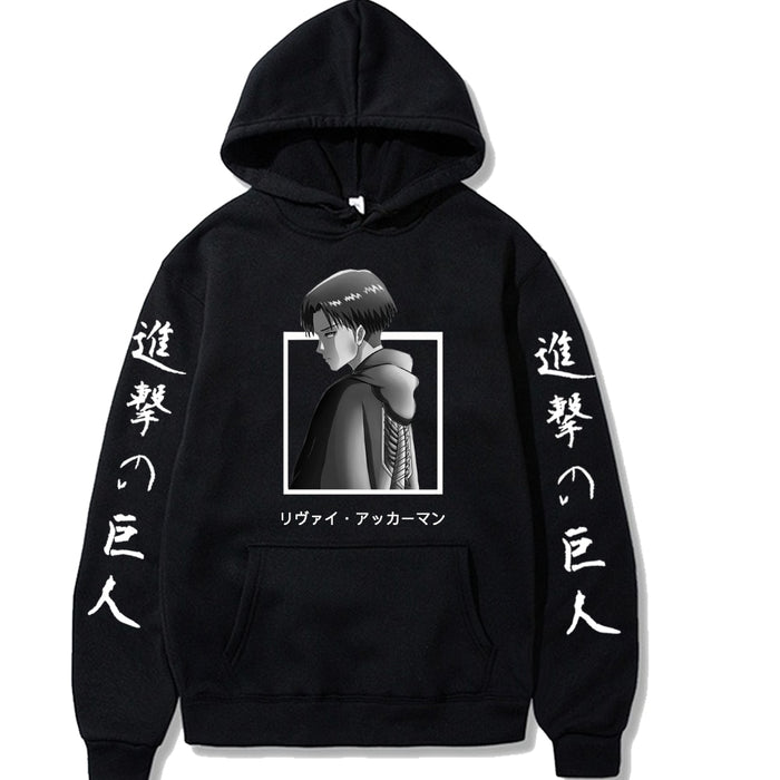Anime Attack on Titan Pullovers Tops Long Sleeves Hoodie Male