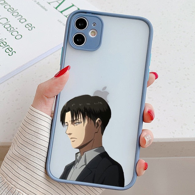 Anime Japanese Attack on Titan Phone Case for Iphone 12 Mini 11 Pro XS MAX 8 7 6 6S Plus X SE20 XR Soft Bumper Fundas Coque Case