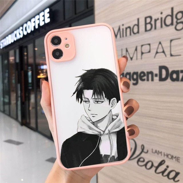 Anime Japanese Attack on Titan Phone Case for Iphone 12 Mini 11 Pro XS MAX 8 7 6 6S Plus X SE20 XR Soft Bumper Fundas Coque Case