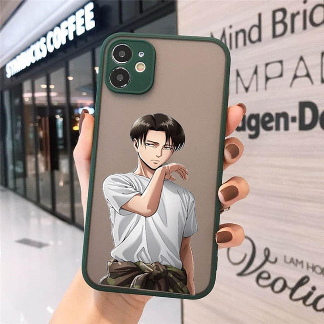 Anime Japanese Attack on Titan Phone Case for Iphone 12 Mini 11 Pro XS MAX 8 7 6 6S Plus X SE20 XR Soft Bumper Fundas Coque Case