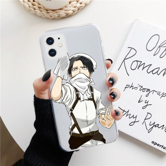 Anime Japanese attack on Titan Phone Case For iphone 12 mini 11 pro XS MAX 8 7 6 6S Plus X SE2020 XR Soft TPU Fundas Coque case