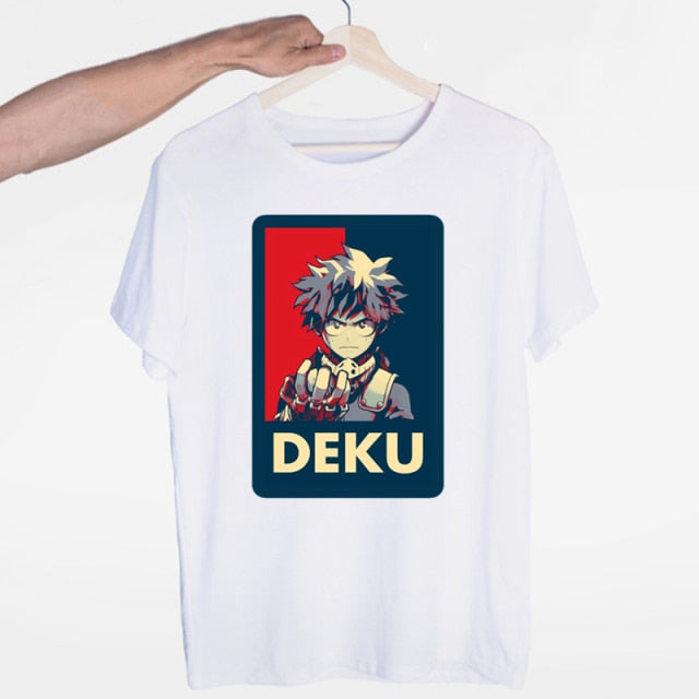 Anime My Hero Academia Izuku Midoriya Cosplay Boku No Hero Academia T-shirts Short Sleeve  Womens Fashion 2020