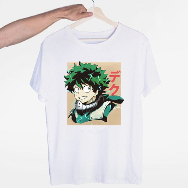 Anime My Hero Academia Izuku Midoriya Cosplay Boku No Hero Academia T-shirts Short Sleeve  Womens Fashion 2020