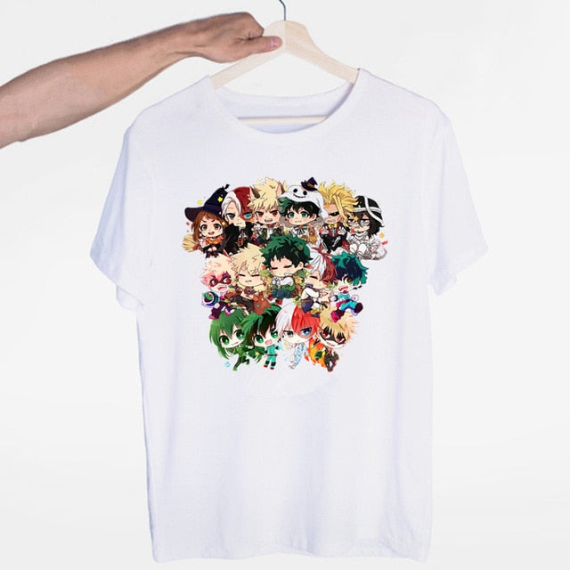 Anime My Hero Academia Izuku Midoriya Cosplay Boku No Hero Academia T-shirts Short Sleeve  Womens Fashion 2020