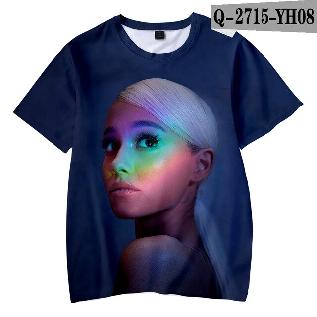 Ariana Grande Child Thank you next boy girl New Kpop Ariana Grande Hot Ladies T-shirt - Kpopshop