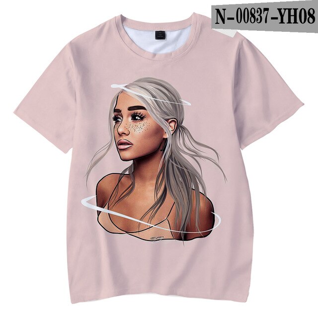 Ariana Grande Child Thank you next boy girl New Kpop Ariana Grande Hot Ladies T-shirt - Kpopshop