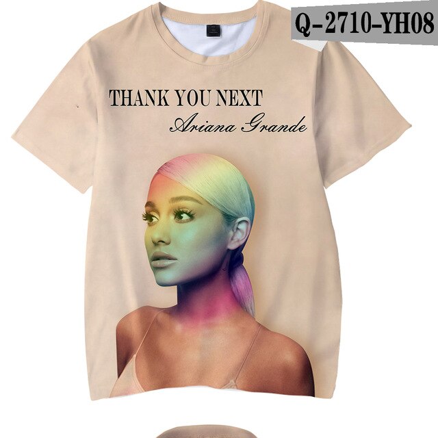 Ariana Grande Child Thank you next boy girl New Kpop Ariana Grande Hot Ladies T-shirt - Kpopshop