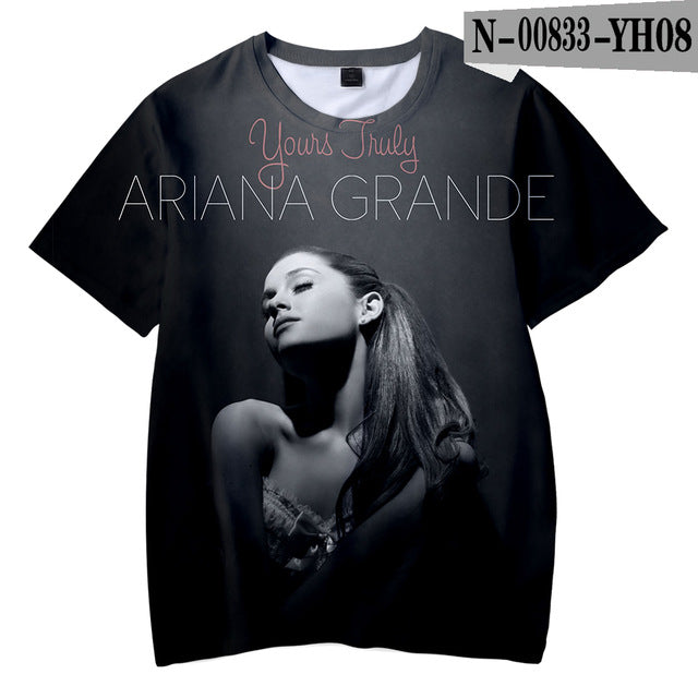Ariana Grande Child Thank you next boy girl New Kpop Ariana Grande Hot Ladies T-shirt - Kpopshop