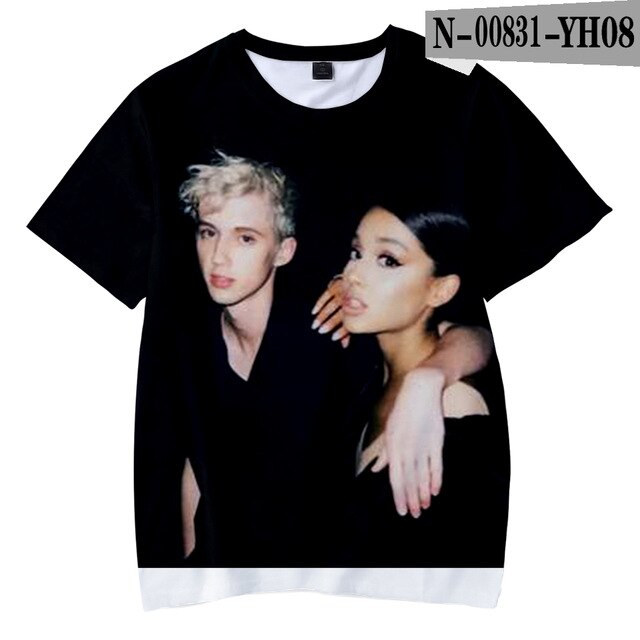 Ariana Grande Child Thank you next boy girl New Kpop Ariana Grande Hot Ladies T-shirt - Kpopshop