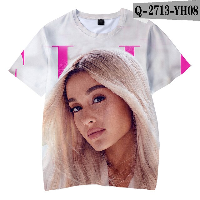 Ariana Grande Child Thank you next boy girl New Kpop Ariana Grande Hot Ladies T-shirt - Kpopshop