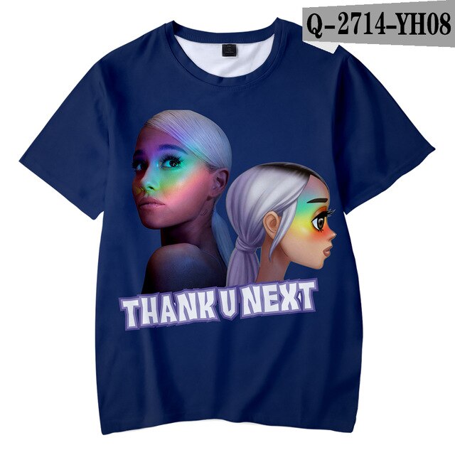 Ariana Grande Child Thank you next boy girl New Kpop Ariana Grande Hot Ladies T-shirt - Kpopshop