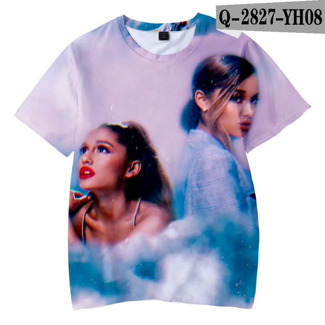 Ariana Grande Child Thank you next boy girl New Kpop Ariana Grande Hot Ladies T-shirt - Kpopshop