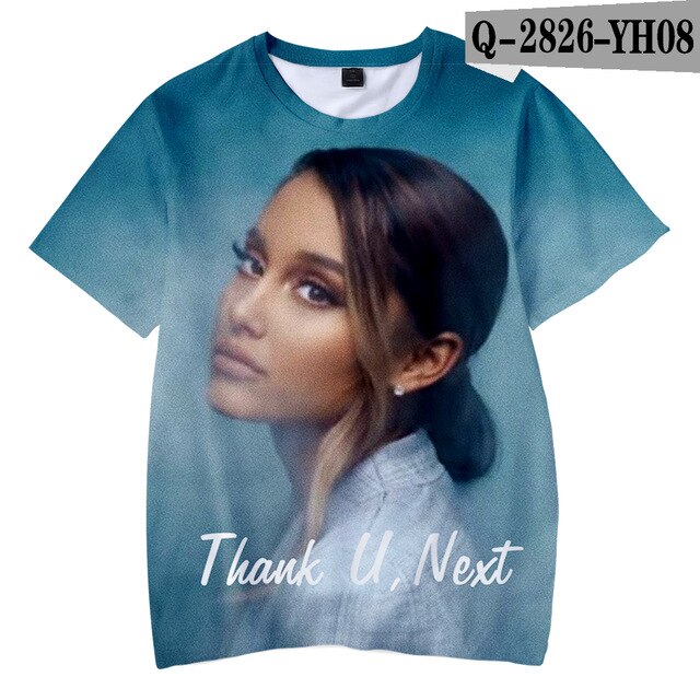 Ariana Grande Child Thank you next boy girl New Kpop Ariana Grande Hot Ladies T-shirt - Kpopshop