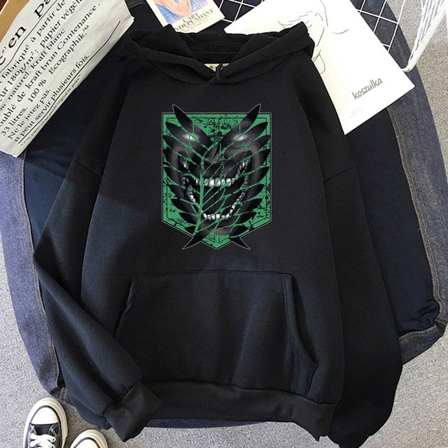 Attack on Titan Hoodie Men Fashion Loose Pullovers Casaul Tops