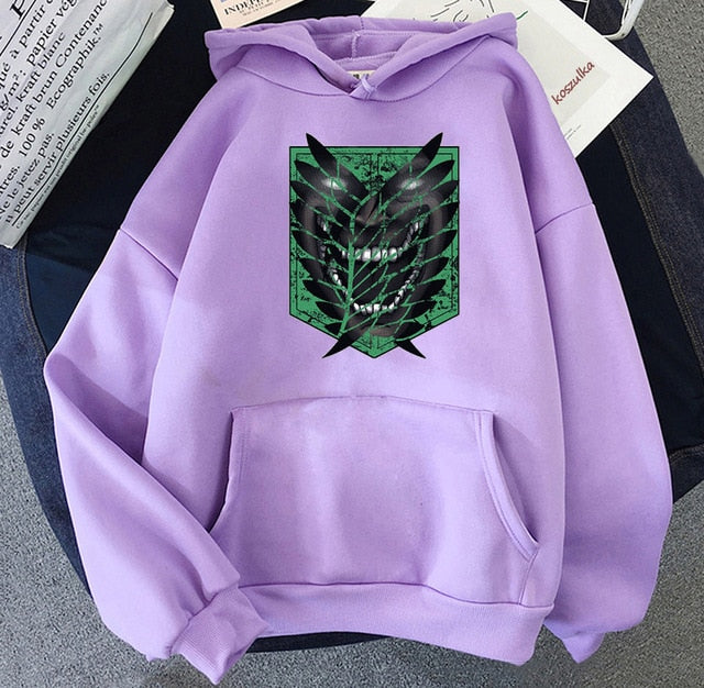 Attack on Titan Hoodie Men Fashion Loose Pullovers Casaul Tops