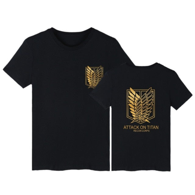 Attack on Titan t shirt anime plus size tops tees summer tops mens short sleeve tshirt cartoon streetwear t-shirt boys clothes