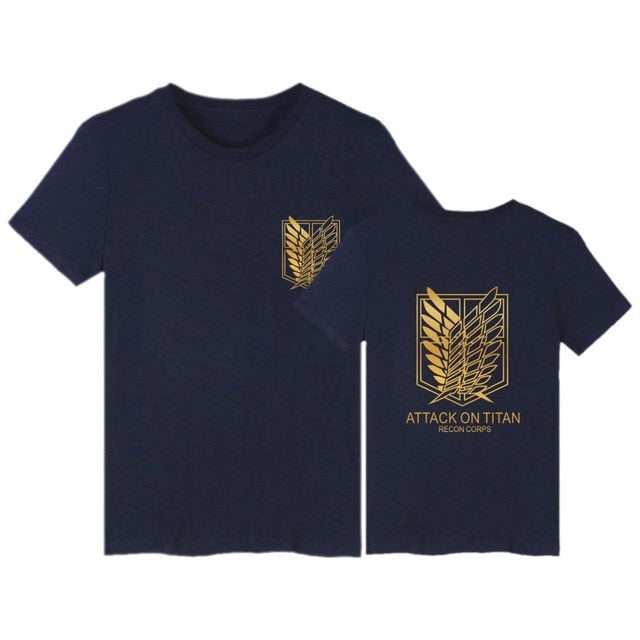 Attack on Titan t shirt anime plus size tops tees summer tops mens short sleeve tshirt cartoon streetwear t-shirt boys clothes