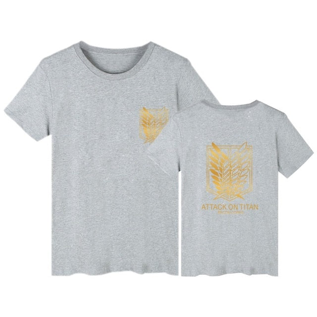 Attack on Titan t shirt anime plus size tops tees summer tops mens short sleeve tshirt cartoon streetwear t-shirt boys clothes